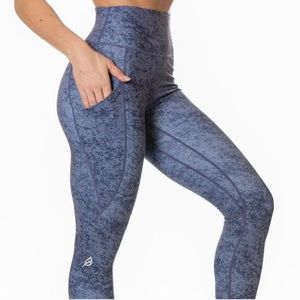 P’Tula Mineral Blue Alainah Pocket Leggings NWT